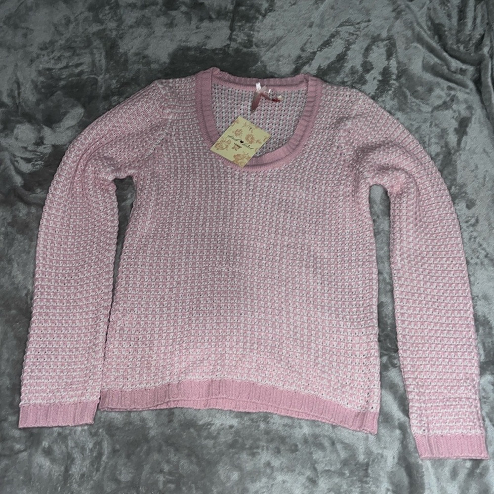 Derek Heart Vintage Y2K Pink Winter Sweater NWT